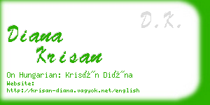 diana krisan business card